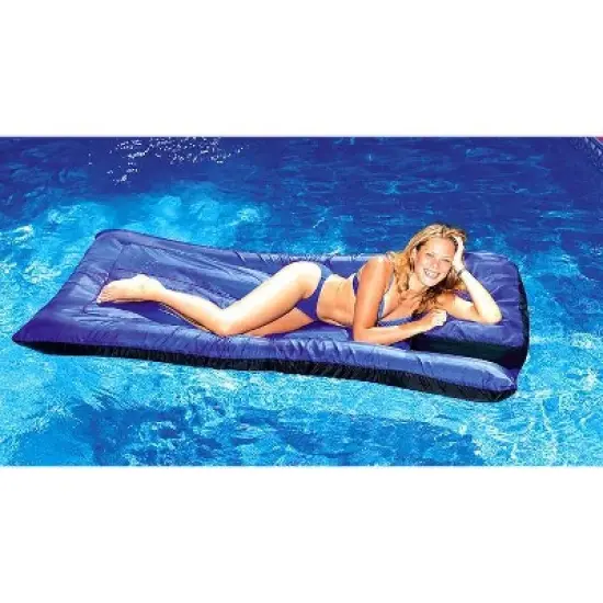 4 Swimline 9057 Swimming Pool Inflatable Fabric Covered Air Mattresses Oversized image {1}