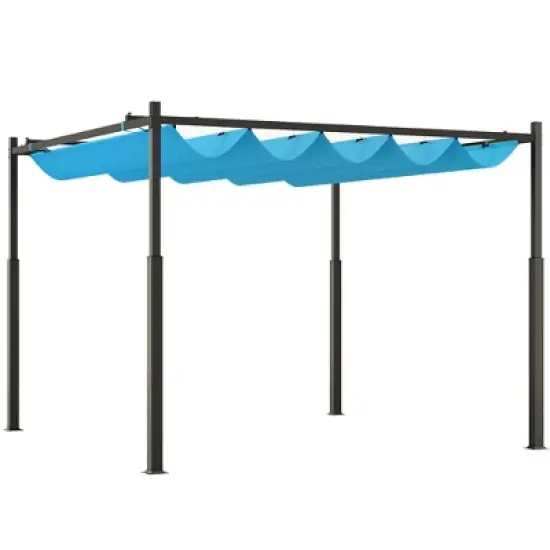 10' x 10' Retractable Pergola, UPF30+ Patio Pergola image {6}