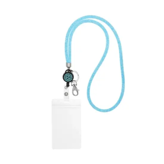 Unique Bargains Crystal ID Card Bling Keychain Lanyards with Metal Clasps image {8}