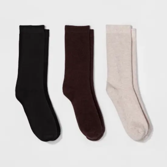 Women's 3pk Crew Socks - A New Day&trade; 4-10 image {3}