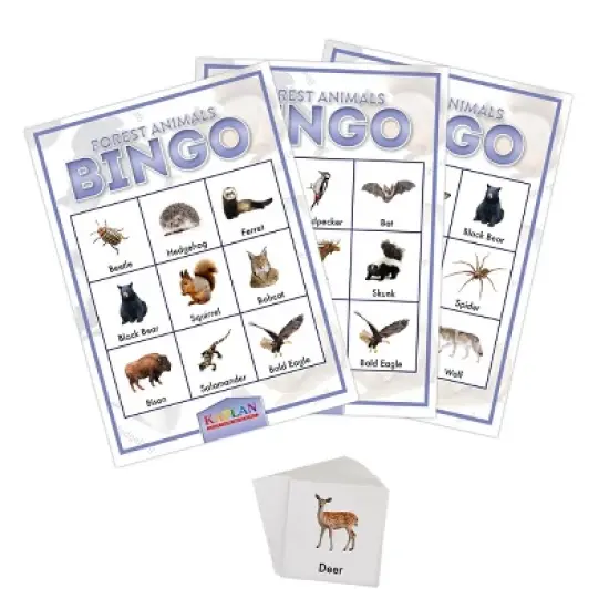Kaplan Early Learning Forest Animals Bingo Learning Game image {1}