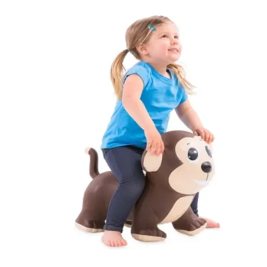 HearthSong Bouncy Inflatable Animal Jump-Along Ride-On Toy for Toddlers image {7}