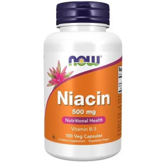 Niacin 500mg by Now Foods  -  100 Capsule image {3}