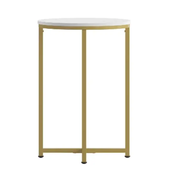 Flash Furniture Hampstead Collection End Table - Modern Laminate Accent Table with Crisscross Frame image {10}