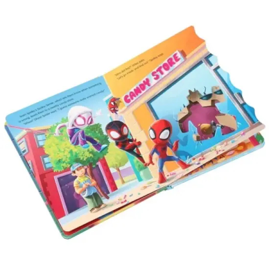 Spidey and His Amazing Friends: Go Team Spidey! Board Book with Flaps and Sliding Pieces (Board Book) image {2}