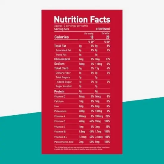 Roar Organic Strawberry Lemonade Enhanced Juice Drink - 18 fl oz Bottle image {2}