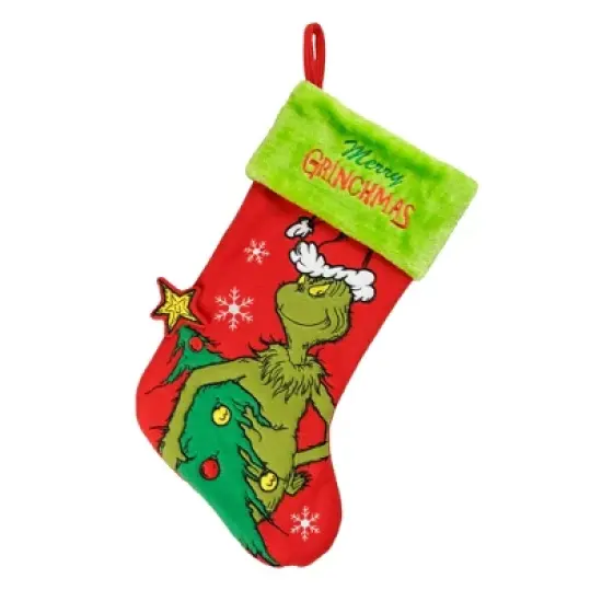 Dr. Suess How The Grinch Stole Christmas Holiday Stocking 20" image {1}