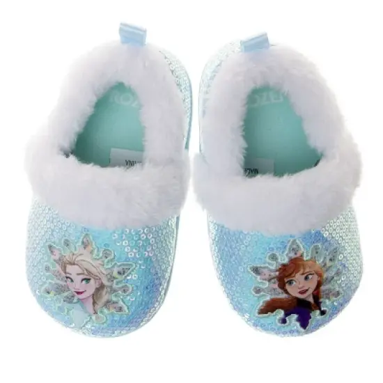 Disney Frozen "Happy Sisters" Toddler Girls' Dual Sizes Slippers image {6}