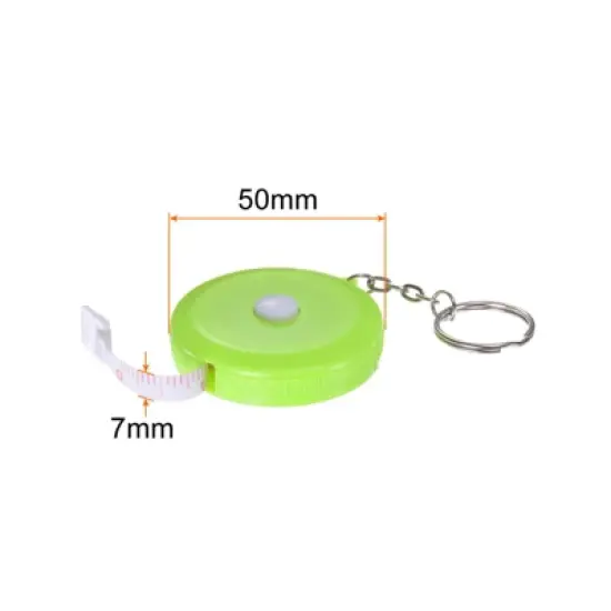 Unique Bargains Retractable Rulers and Measuring Tools Double Scale Tailor Tape 1.5m/60inch image {1}