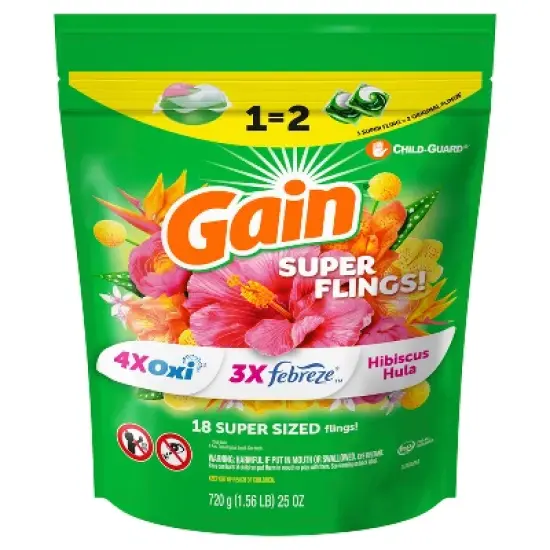 Gain Power Happy Laundry Detergent Pods - 18ct image {9}