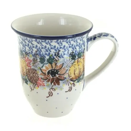 Blue Rose Polish Pottery 826 Ceramika Artystyczna Large Coffee Mug image {15}