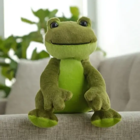 Bearington Ribbity Plush Stuffed Animal Frog, 8.5 Inches image {1}