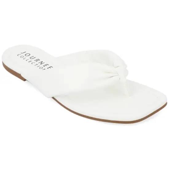 Journee Collection Womens Kyleen Tru Comfort Foam Flip Flop Puffy Sandal image {13}