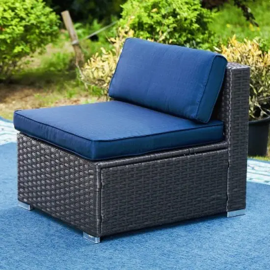 6pc Patio Rattan Furniture Set - Captiva Designs image {1}