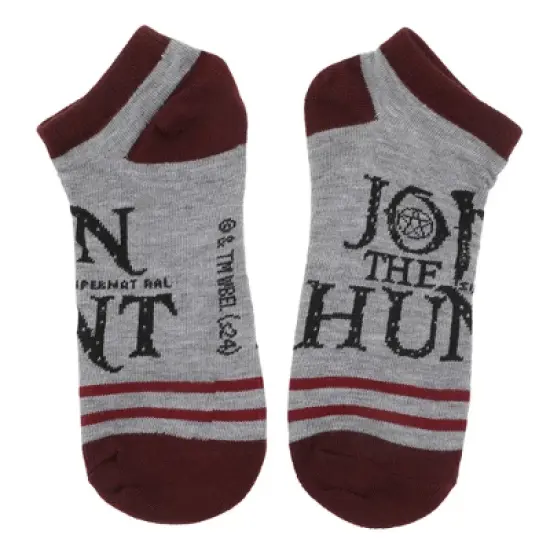 Supernatural Join The Hunt Women's 5-Pair Ankle Socks-OSFA image {1}
