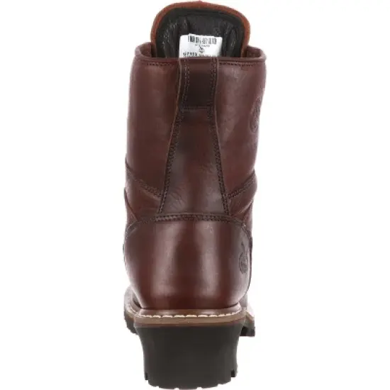 Men's Brown Georgia Boot Waterproof Logger Boot Size 10 image {3}