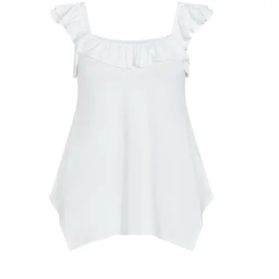 Women's Plus Size Serena Top  - White | EVANS image {2}