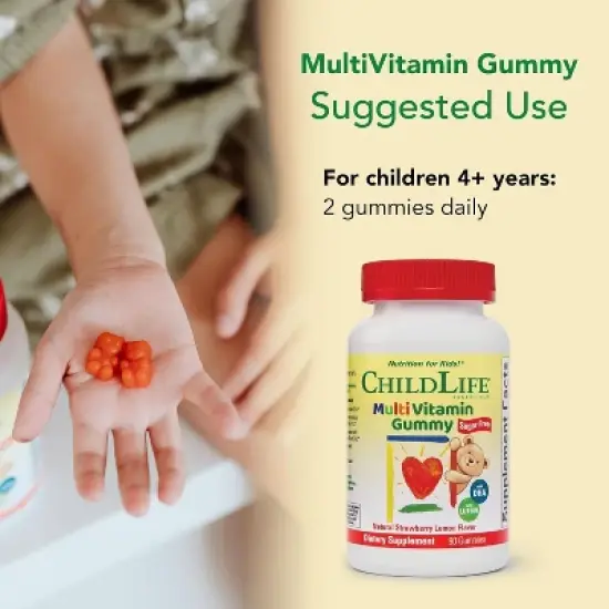 ChildLife Essentials Kids Multivitamin Gummies - Lemon Strawberry - 90ct image {5}