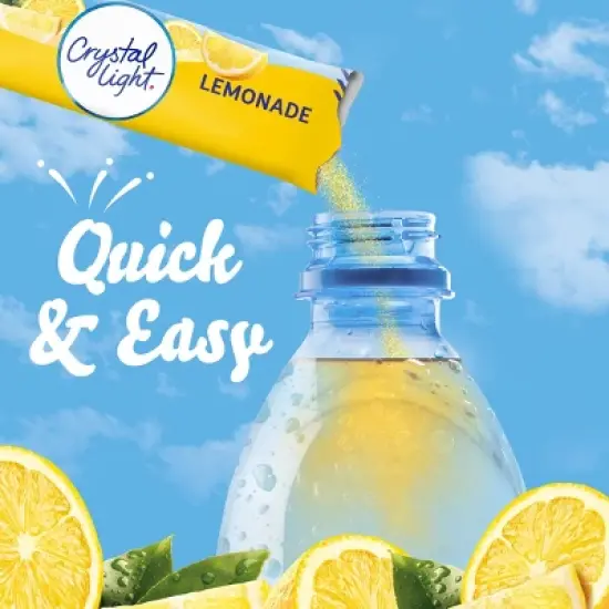 Crystal Light On the Go Natural Lemonade Drink Mix - 10pk/0.14oz image {2}