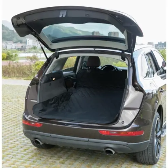 SUV Pet Cargo Liner Trunk Cover Waterproof Non-Slip Washable Material, Extra Long Size Universal Fit with Bumper Flap 80 x 52 image {7}