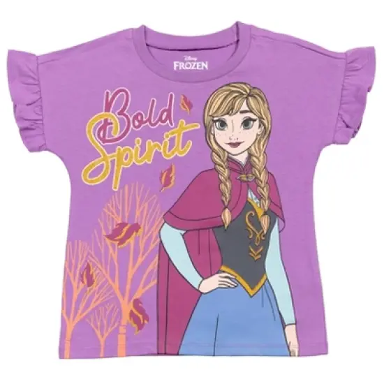 Disney Frozen Princess Anna Elsa Girls 3 Pack T-Shirts Toddler image {5}
