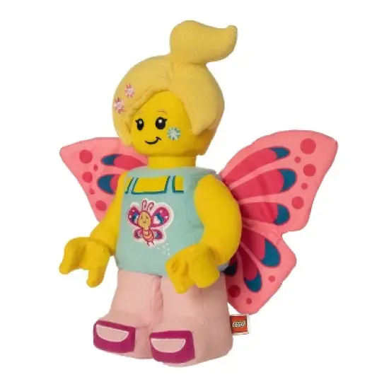 Manhattan Toy Company LEGO&reg; Minifigure Butterfly Girl with Flowers 12" Plush Character image {3}