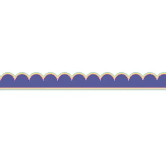 Carson Dellosa Education We Stick Together Pop of Purple Scalloped Bulletin Board Borders, 39 Feet Per Pack, 6 Packs image {3}