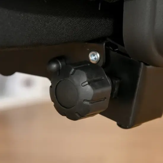 Vinsetto High Back Ergonomic Home Office Chair, Mesh Task Chair with Lumbar Back Support, Reclining Function, Adjustable Headrest, Arms, Black image {4}