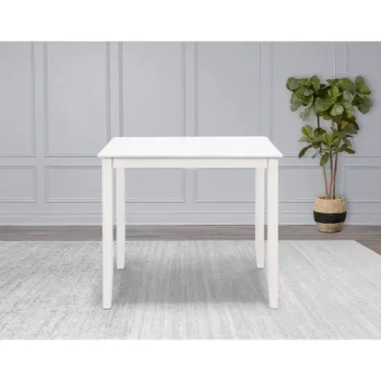 Wynnie Wood Counter Height Dining Table White - Abbyson Living image {1}