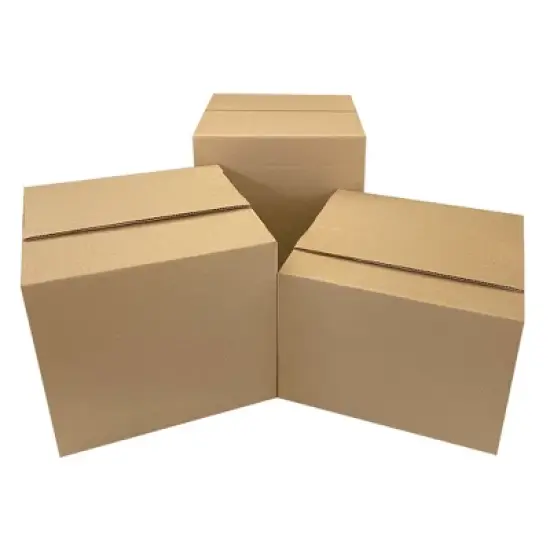 UOFFICE Pack of 25 Corrugated Boxes 12" x 12" x 10" Shipping Cartons image {1}