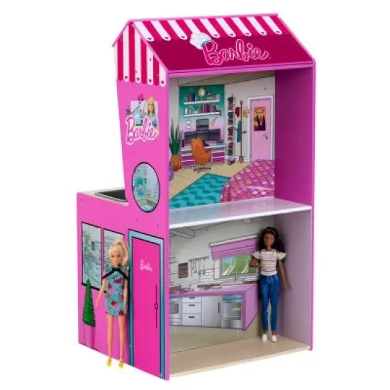 Theo Klein 2 In 1 Barbie Pretend Play Toy Kitchen and Dollhouse and Epic Chef Wooden Pretend Play Toy Kitchen Playset for Kids Ages 3 and Up image {3}