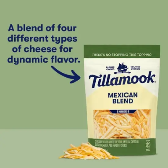 Tillamook Mexican Blend Finely Shredded Cheese - 8oz image {2}