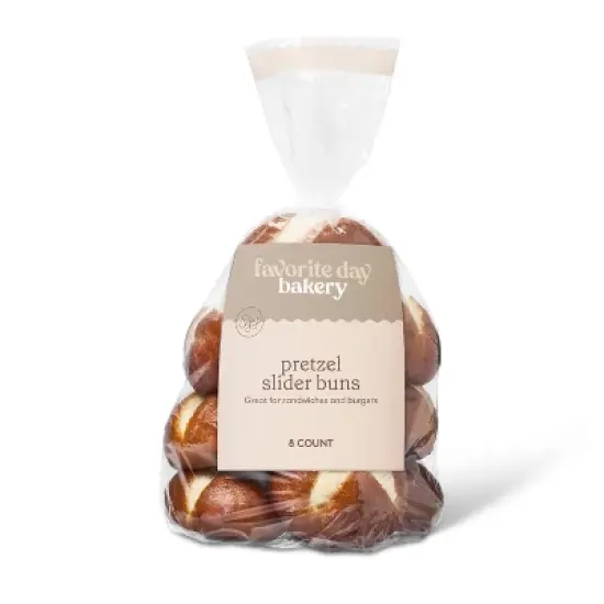 Pretzel Slider Buns - 10oz/8ct - Favorite Day&trade; image {3}