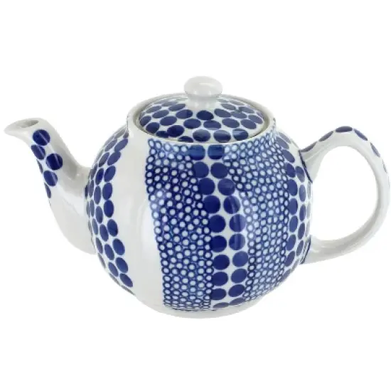 Blue Rose Polish Pottery 596 Zaklady Medium Teapot image {18}