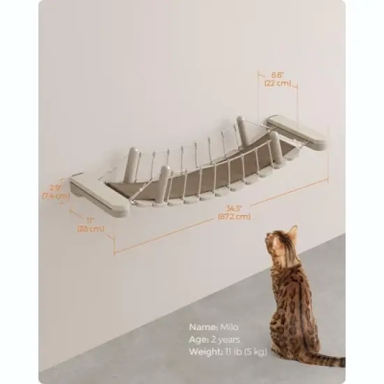 Feandrea Clickat Land - Cat Wall Furniture, Extremely Quick Assembly, Unlimited Expandability, Replaceable Module and Parts image {7}