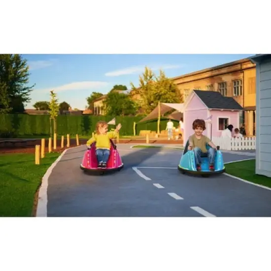 Bumper Buddy Electric Rechargeable Bumper Car for Kids &ndash; 360&deg; Spin, Multi-Color Lights, Music, and Remote Controll image {9}