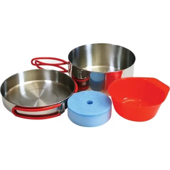Coghlan's Stainless Steel Outdoor Camping Cooking Mess Kit image {1}