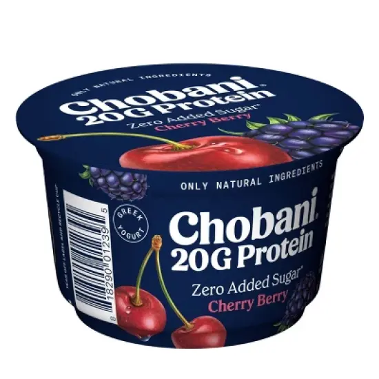 Chobani 20g Protein Cherry Berry Greek Yogurt - 6.7oz image {1}