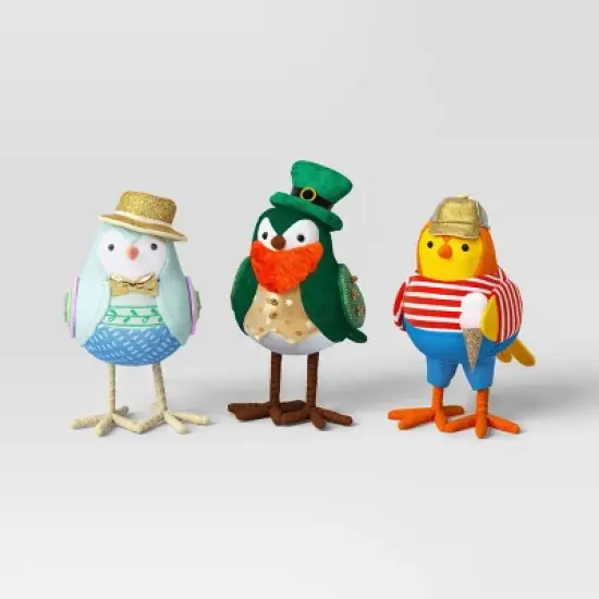 10pc Featherly Friends 2025 Anniversary Collection Christmas Bird Figurine Set - Wondershop™ image {4}