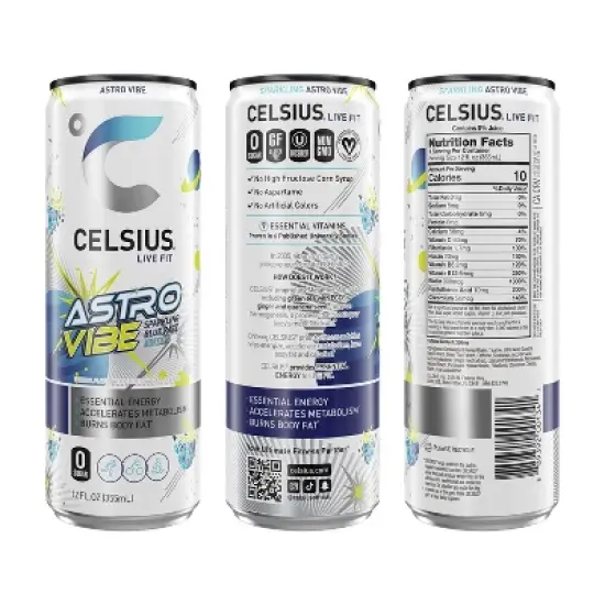 CELSIUS Sparkling Space Variety Pack Functional Energy Drink - 12pk/12 fl oz Cans image {1}