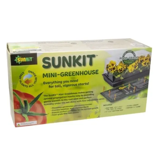 SUNKIT LED BPA-Free Seed Starting Mini-Greenhouse Kit image {1}