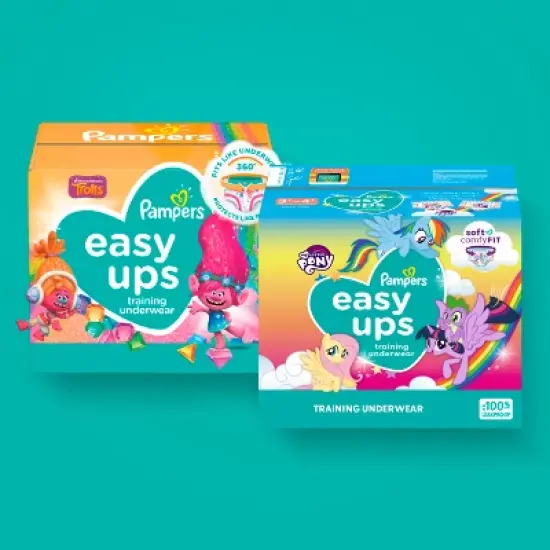 Pampers Easy Ups Girls' My Little Pony Disposable Training Underwear - (Select Size and Count) image {1}