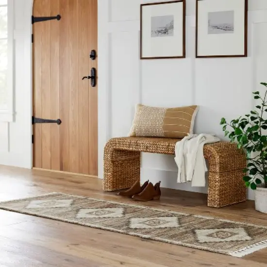 Shiffer Waterfall Woven Bench - Threshold&trade; designed with Studio McGee image {1}