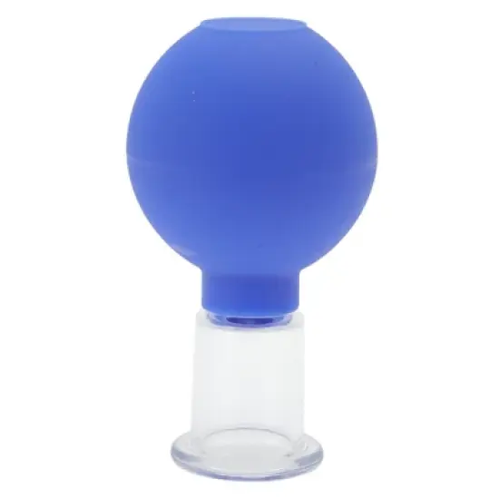 Unique Bargains Convenient Cupping Facial Tool Blue 1 Pc image {7}