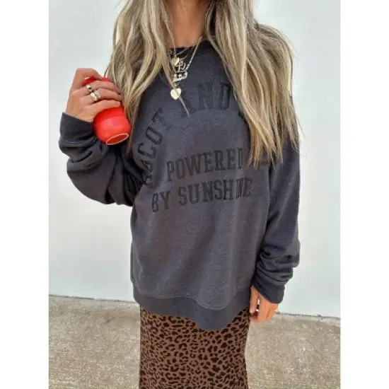 Women's Ascot + Hart Graphic Pullover Sweater - Gray image {3}