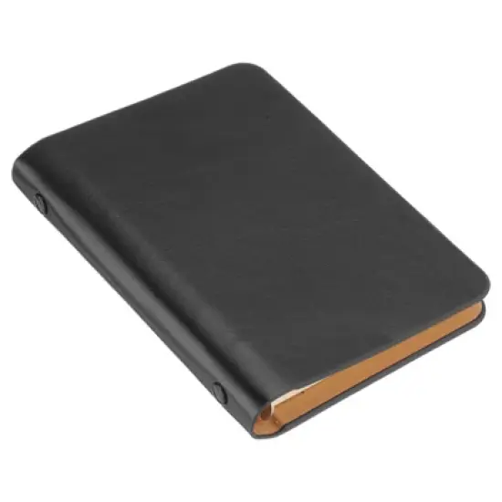 Unique Bargains 6 Ring Mini A7 Leather Notebook Binder with 50 Sheets Paper image {2}