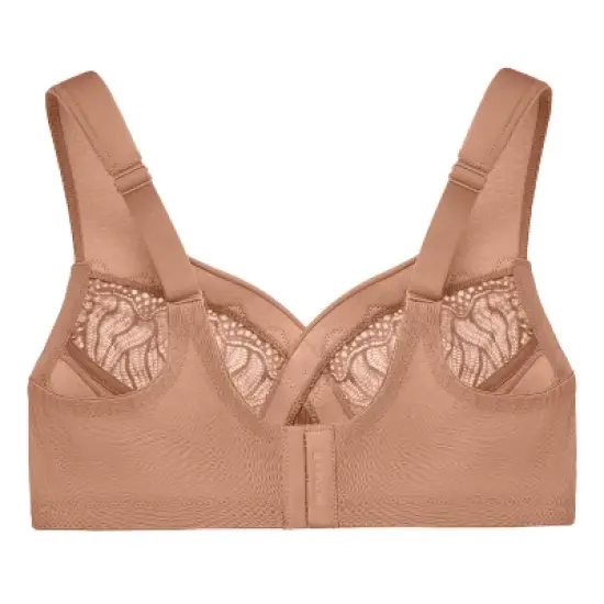 Glamorise Womens MagicLift Natural Shape Support Wirefree Bra 1010 Caf&eacute; image {4}