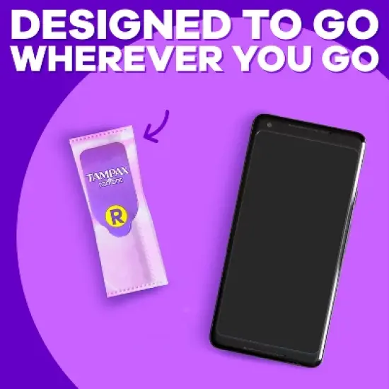 Tampax Compact Radiant Regular Absorbency Unscented Tampons - 28ct image {10}