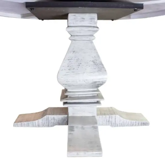 Hathaway Montecito Dining and Poker Table Set with Four Chairs - Driftwood image {11}