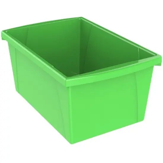 Storex Medium Classroom Storage Bin, Green image {4}